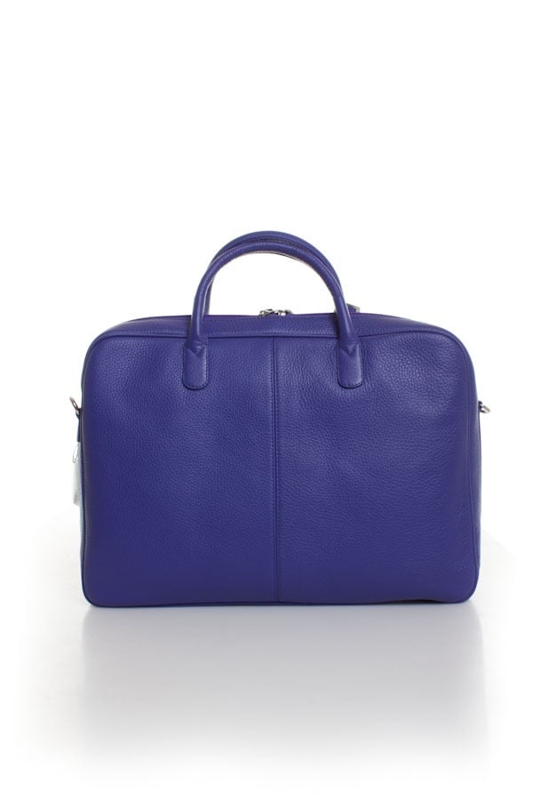 Aiglon Bleu leather briefcase for Men - Image n°2