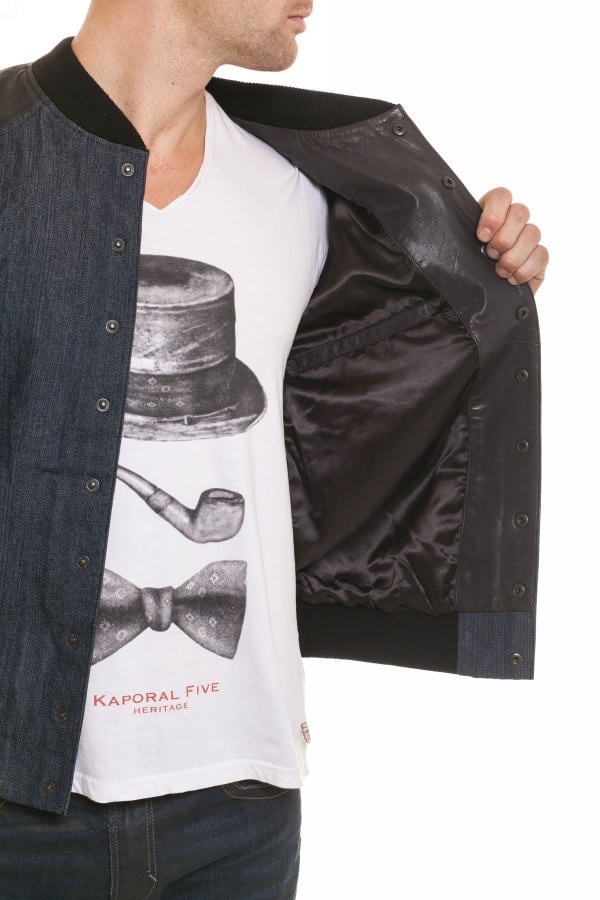  Napp Jeans Men's Leather Jacket Black - Image n°2
