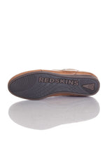 Redskins Cognac leather sneakers for Men - Image n°4