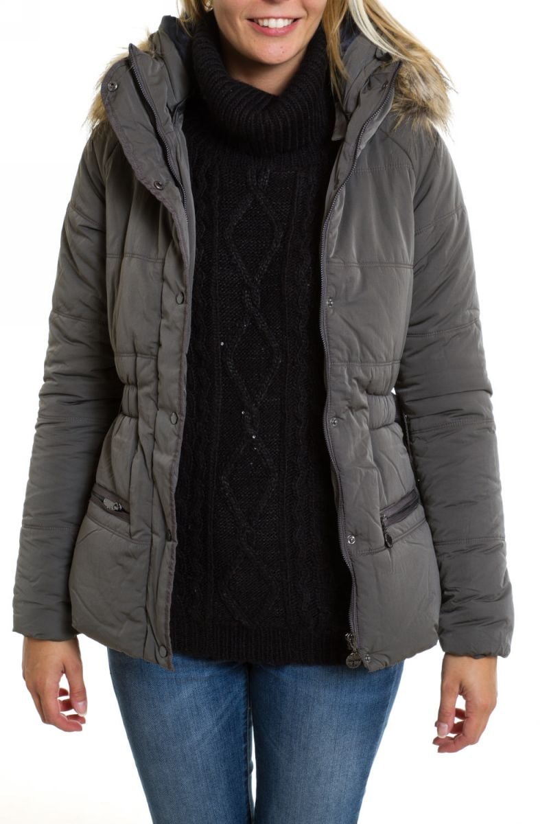 Pepe Jeans chrome polyester down jacket for Women - Image n°2