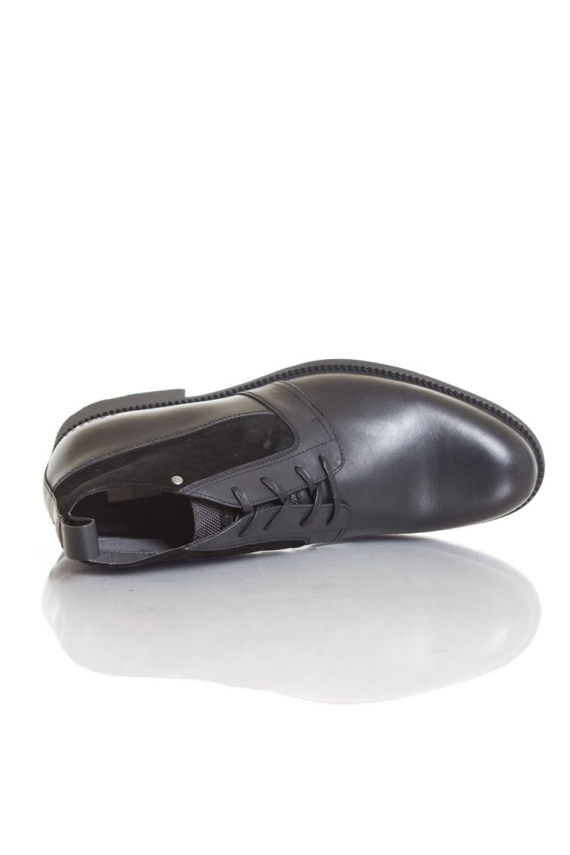 G-star black leather high-top dress shoes for Men - Image n°3