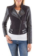 Women's textile jacket Arturo Black - Image n°1