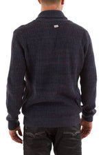 Men's Kaporal cotton cardigan Midnight blue - Image n°3