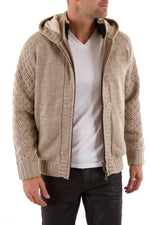 Kaporal beige acrylic cardigan for Men - Image n°2