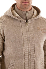 Kaporal beige acrylic cardigan for Men - Image n°3