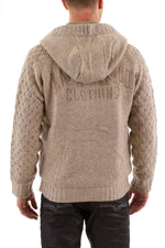 Kaporal beige acrylic cardigan for Men - Image n°4