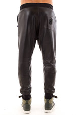 Seven tees leather harem pants Black for Men - Image n°2