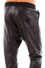 Seven tees leather harem pants Black for Men - Image n°3