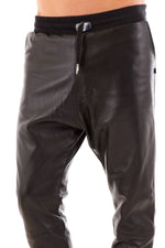 Seven tees leather harem pants Black for Men - Image n°4