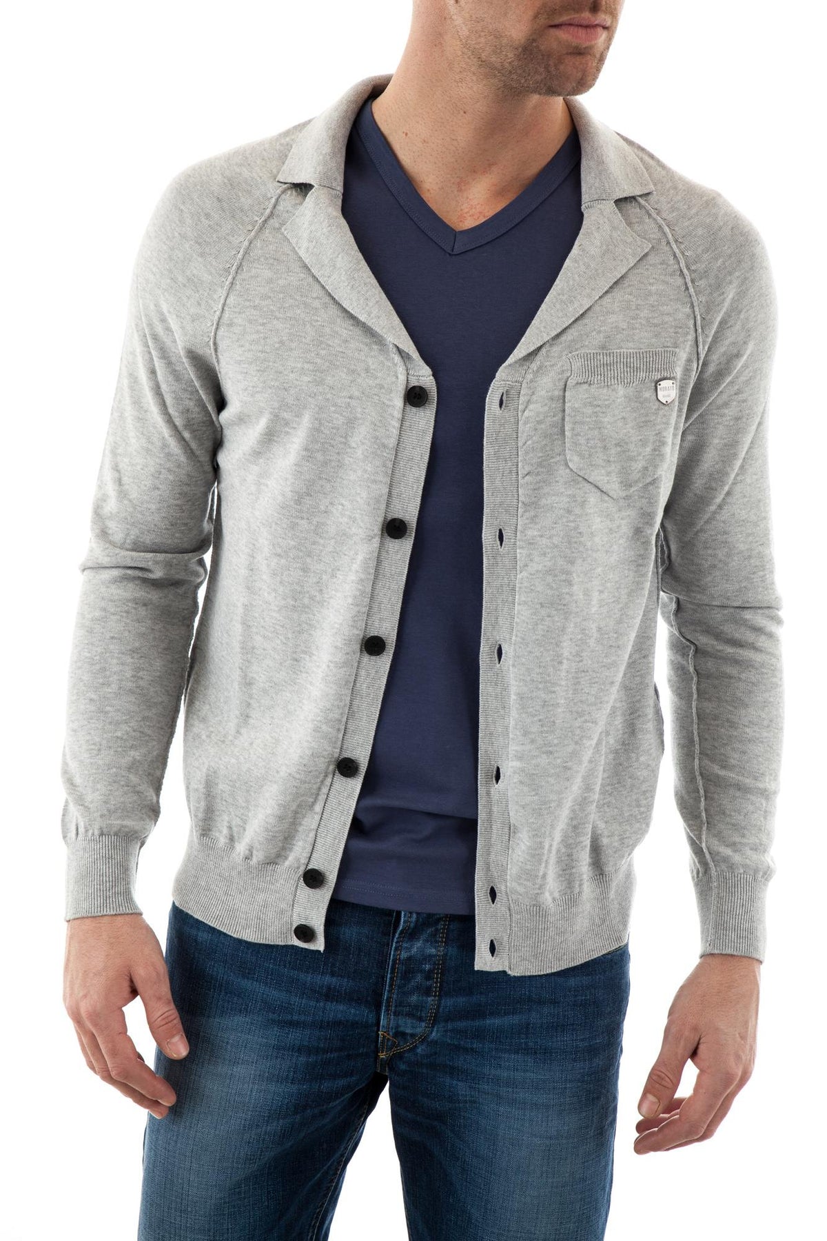 Gray Cardigan for Men - Image n°2