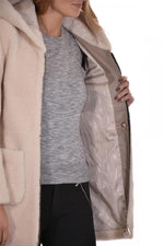 SERGE PARIENTE sheepskin jacket with hood - Image n°6
