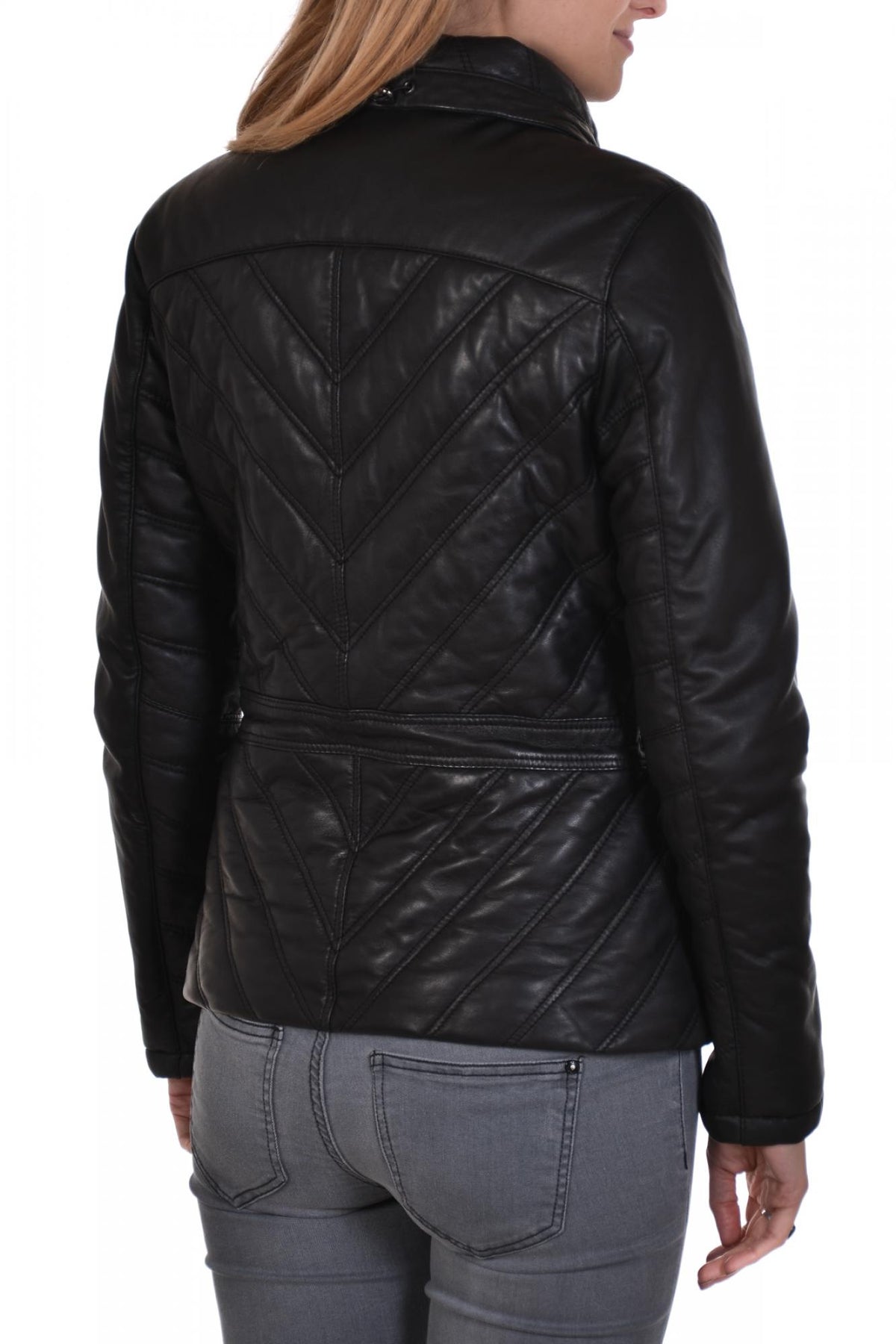 Rose Garden women's lambskin jacket - Image n°4