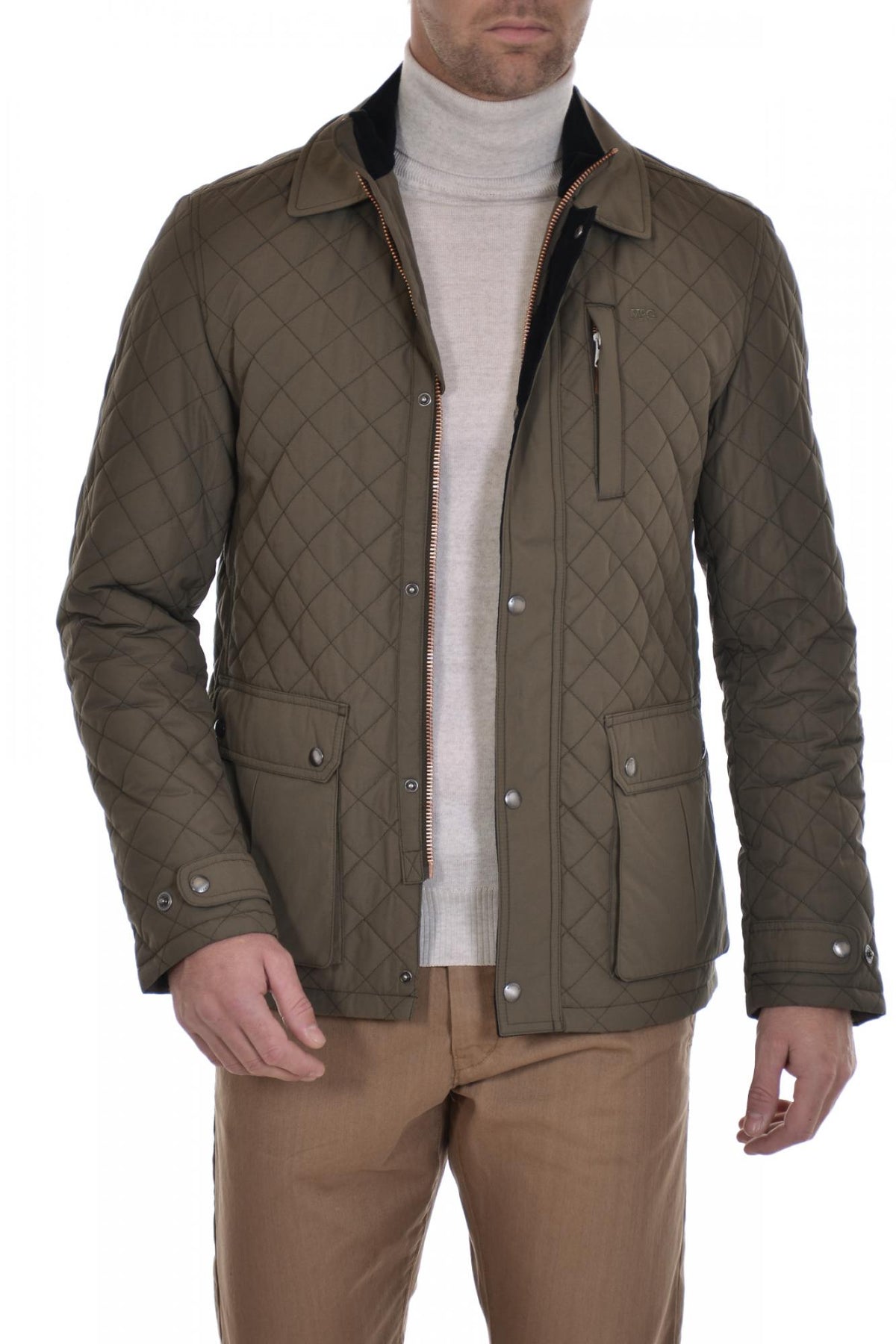 Mc Gregor jacket in khaki cotton and nylon - Image n°1
