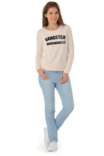 Fine light pink kaporal sweatshirt Gangster mademoiselle - Image n°4