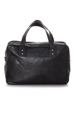 Black buffalo leather travel bag - Image n°2