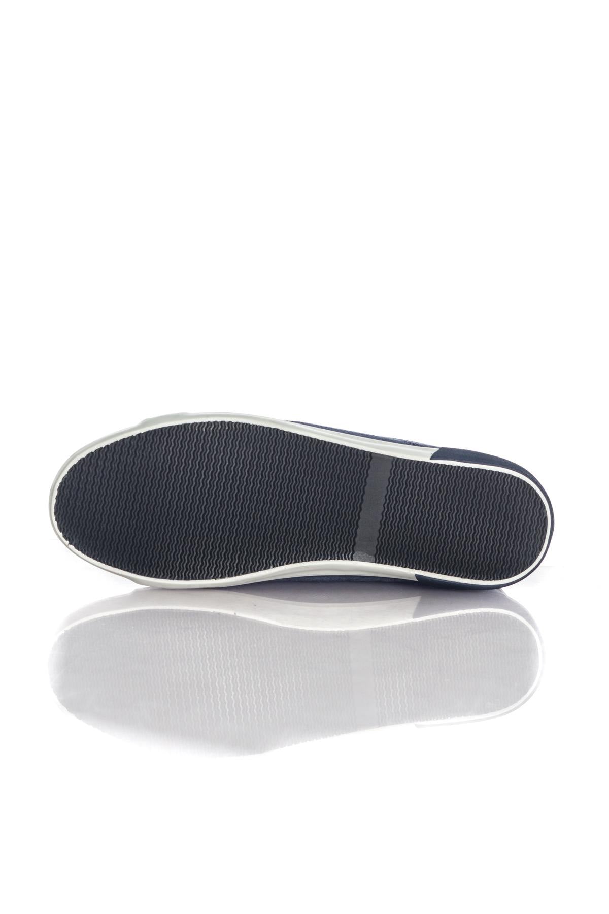  Redskins men's navy blue velvet sneakers - Image n°4