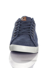  Redskins men's navy blue velvet sneakers - Image n°5