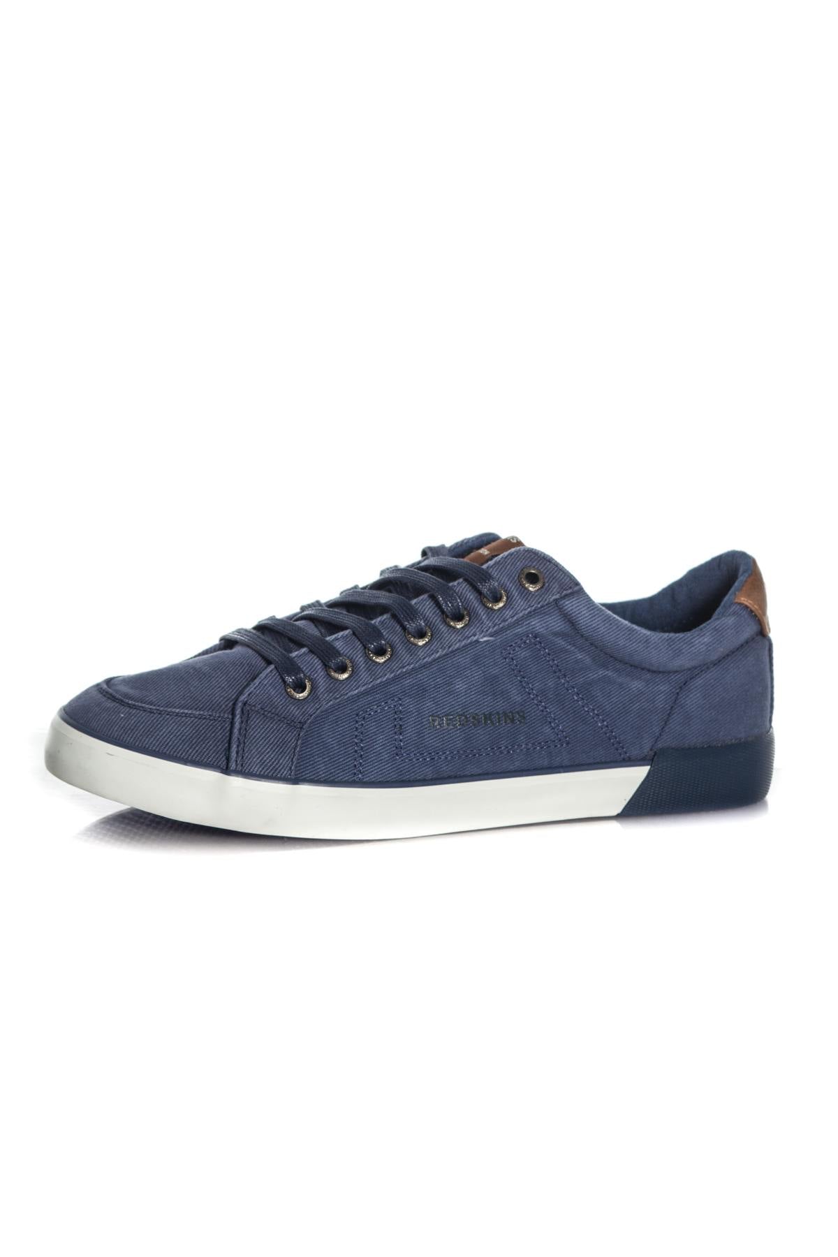  Redskins men's navy blue velvet sneakers - Image n°7