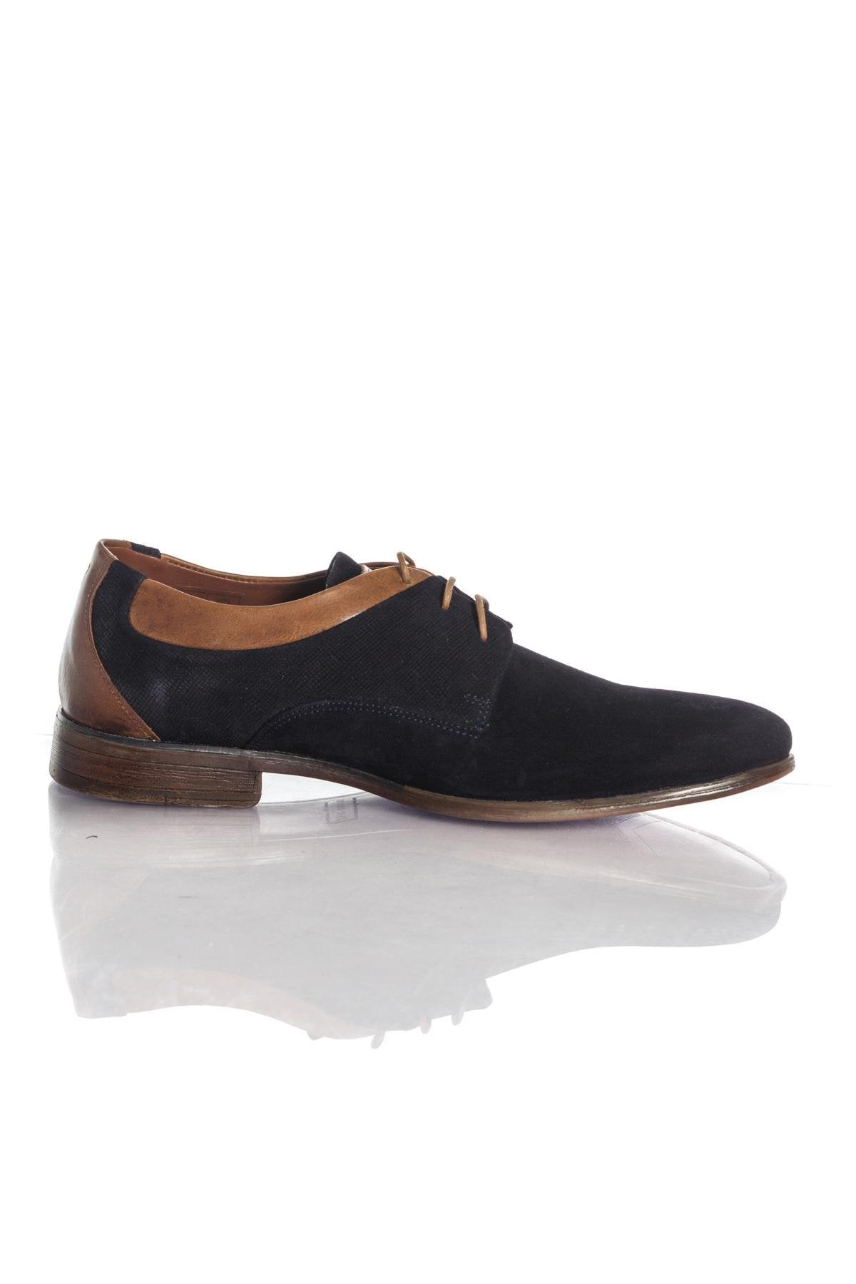 Redskins navy blue suede leather derbies - Image n°2