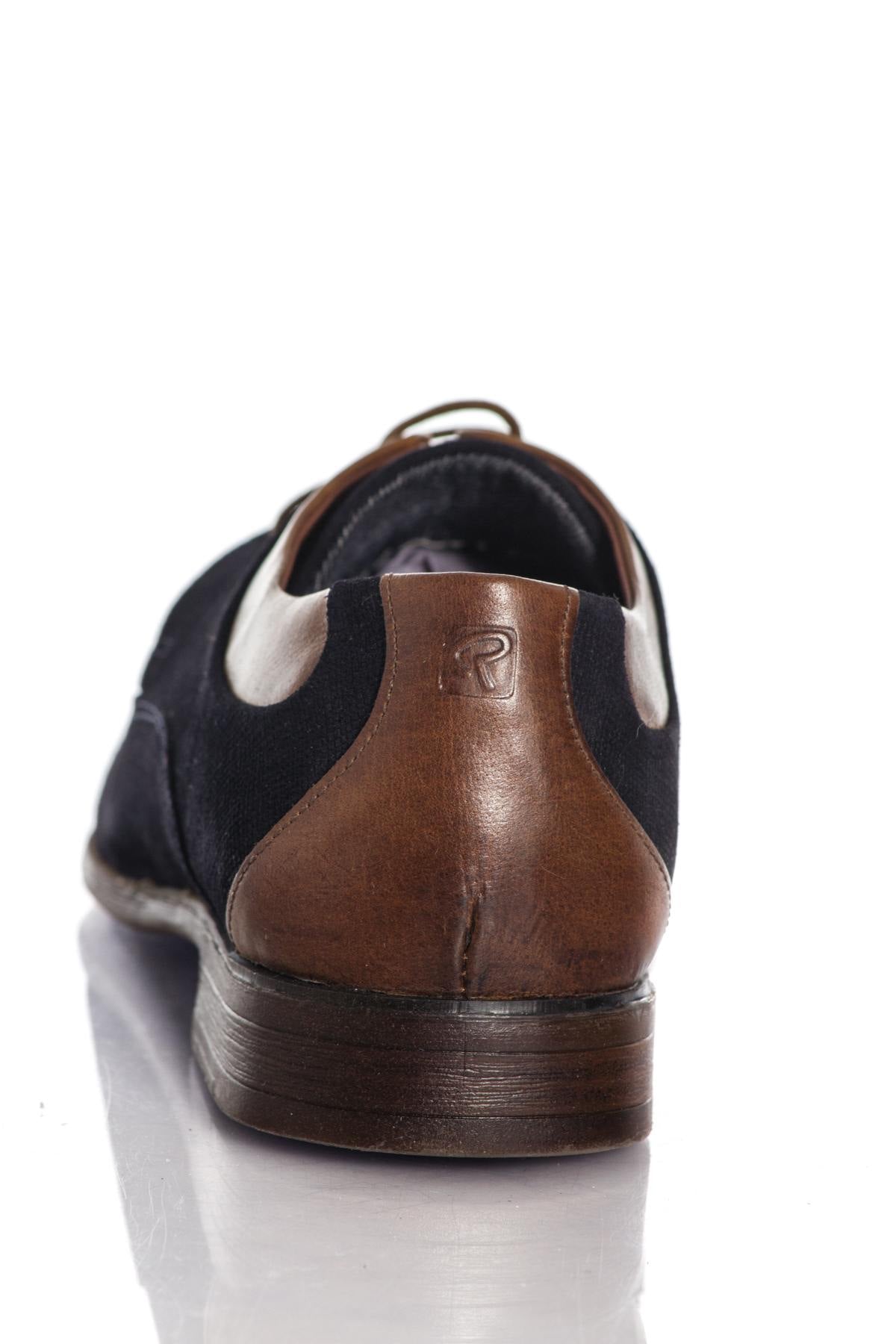 Redskins navy blue suede leather derbies - Image n°6