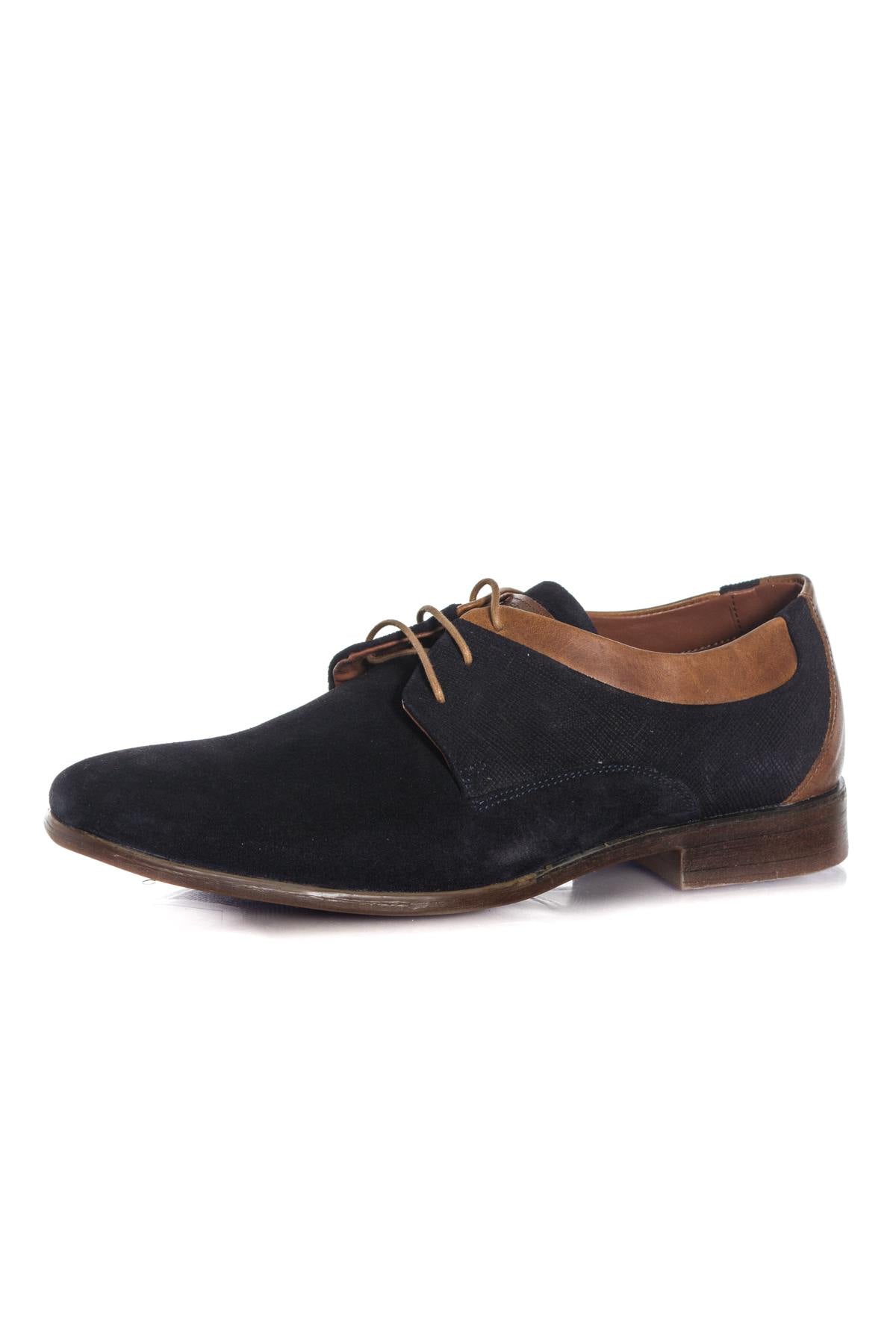 Redskins navy blue suede leather derbies - Image n°7