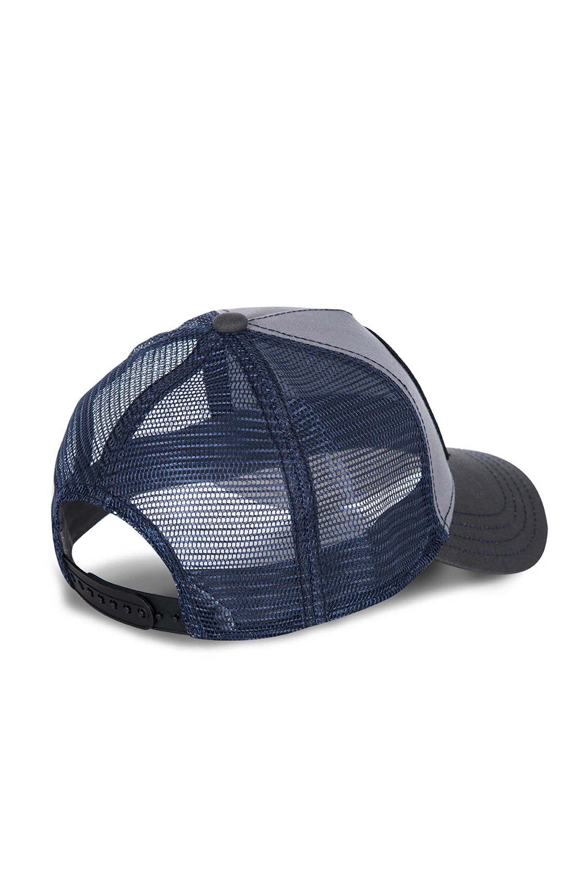  Von Dutch men's gray and navy blue cap - Image n°3