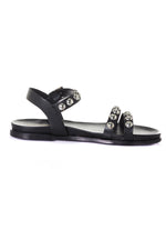 Leather sandal with rivets - Image n°2