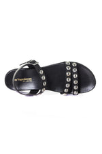 Leather sandal with rivets - Image n°3