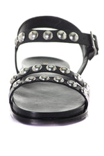 Leather sandal with rivets - Image n°5