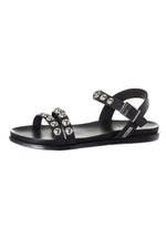 Leather sandal with rivets - Image n°6