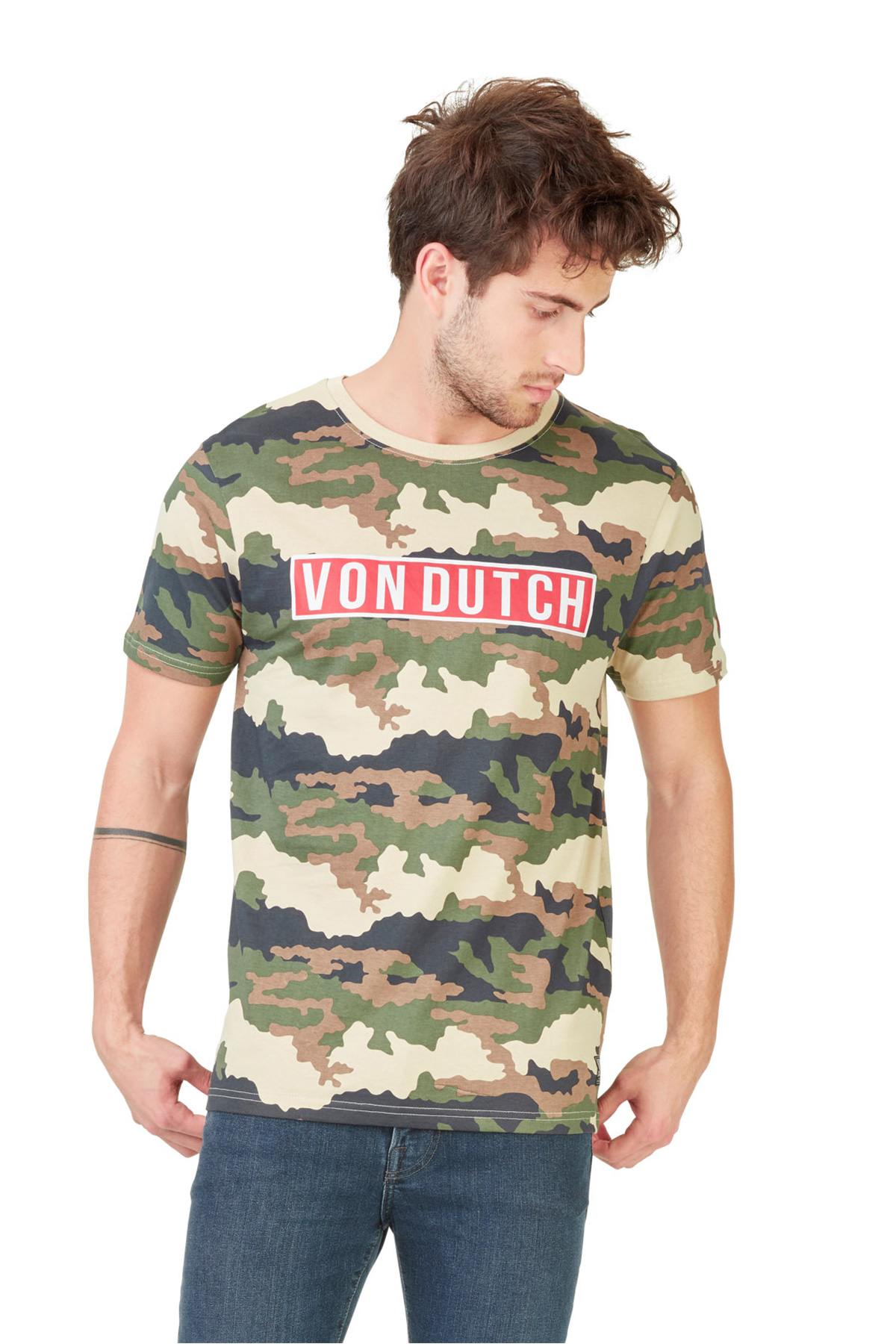 Von Dutch camouflage t-shirt - Image n°1
