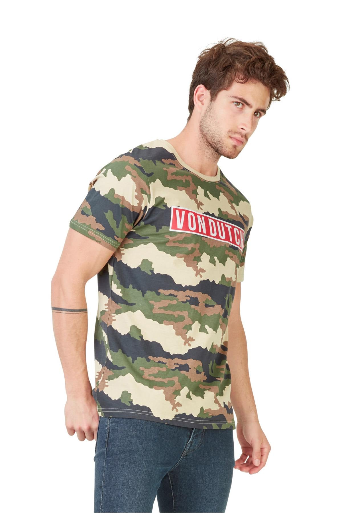 Von Dutch camouflage t-shirt - Image n°3