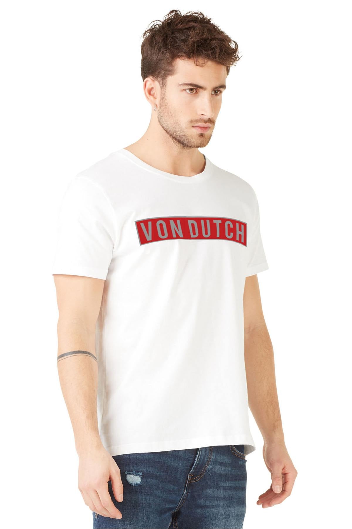 White t-shirt with red logo - Image n°4