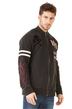 Zipped sweatshirt with embroidery and patch - Image n°4
