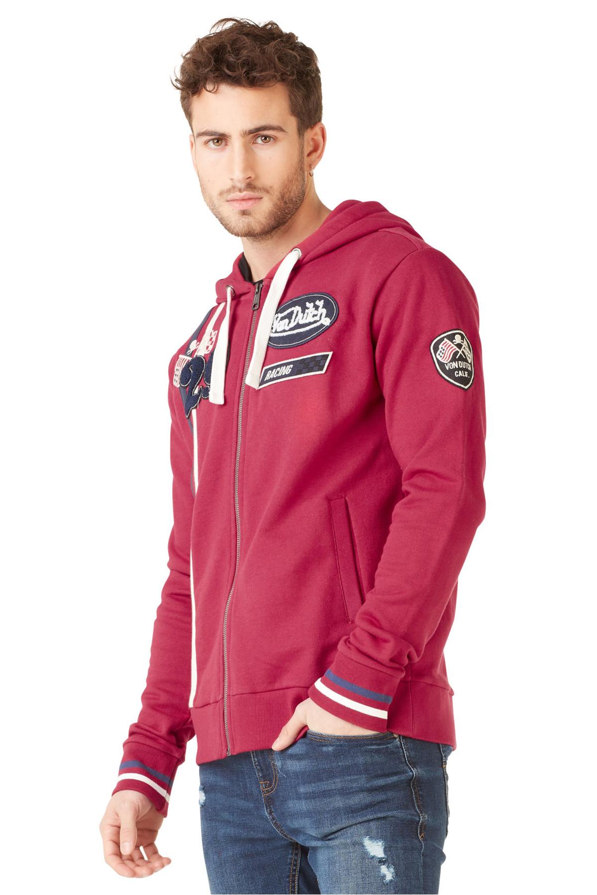 Red sweatshirt with hood - Image n°6