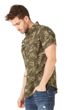 Short sleeve camouflage shirt - Image n°2