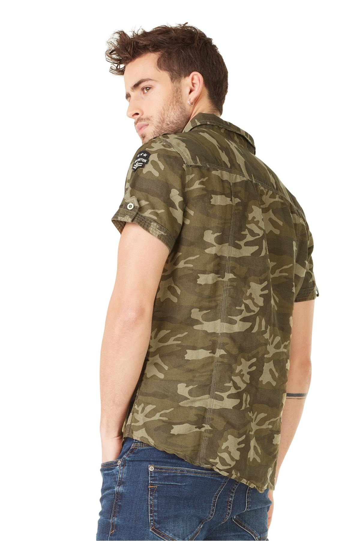 Short sleeve camouflage shirt - Image n°3