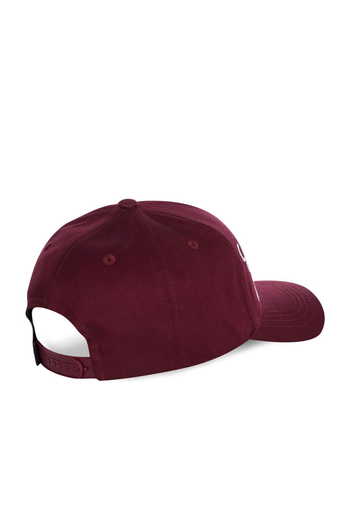 Men's burgundy cap - Image n°3