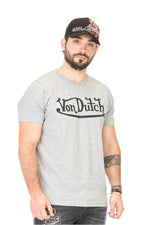 Men's gray round neck t-shirt - Image n°3