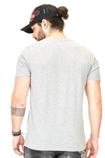 Men's gray round neck t-shirt - Image n°2