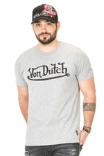Men's gray round neck t-shirt - Image n°1