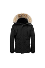 Men's black jacket with hood - Image n°8