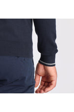 Men's navy straight cut sweater - Image n°4