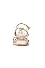 Women's gold flip flops - Image n°5