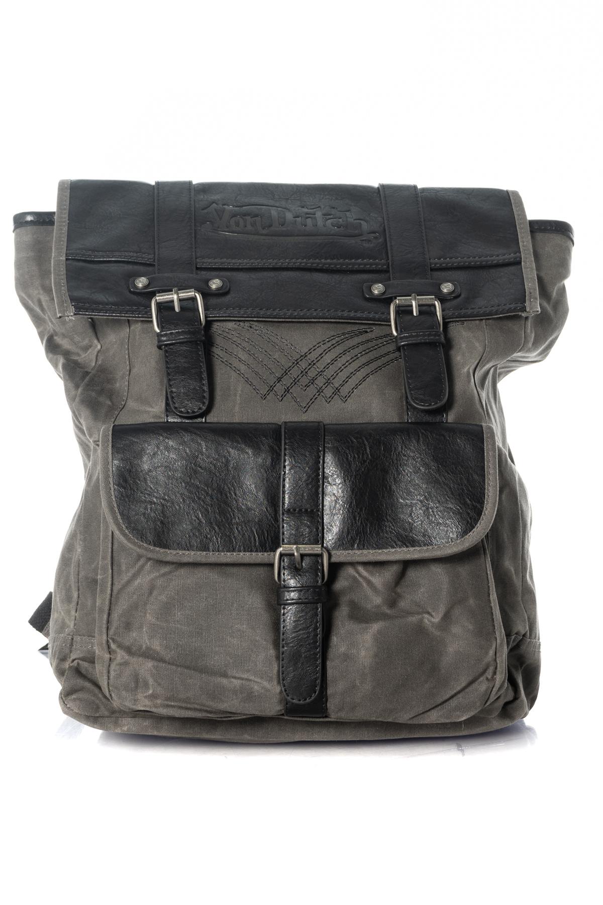 Gray and black backpack - Image n°1