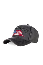 Heather gray American flag cap - Image n°1