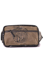 Men's khaki shoulder bag - Image n°1