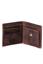 Vintage cowhide leather wallet - Image n°2