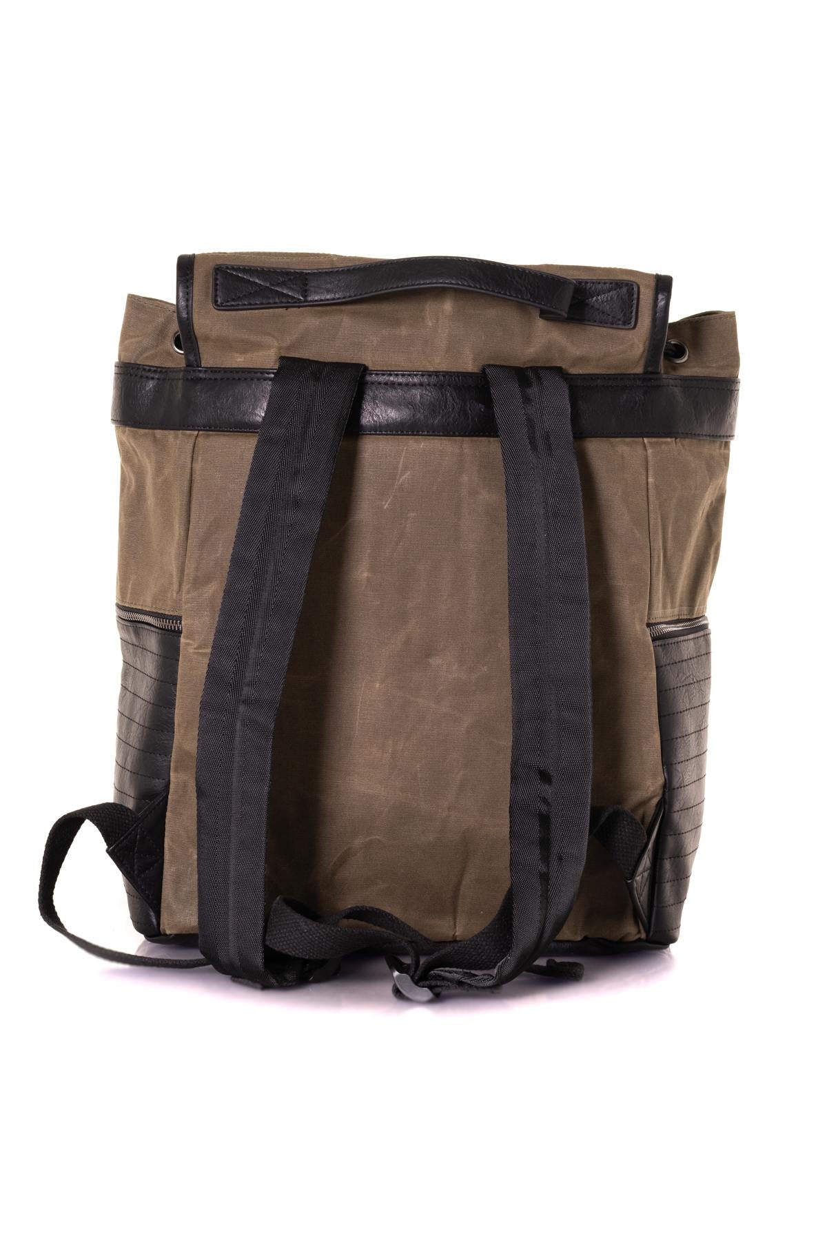 Vintage army look backpack - Image n°2