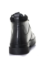 Black leather ankle boots - Image n°6